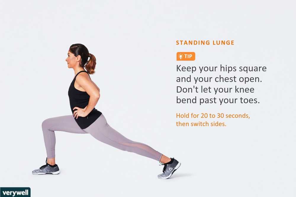 How to Do the Standing Lunge Stretch